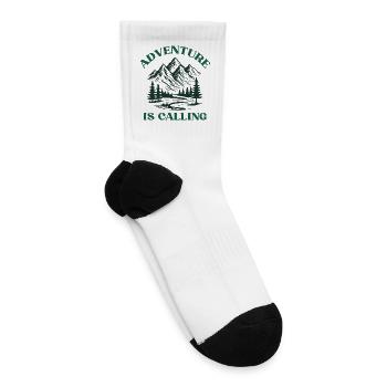 Adventure Is Calling Mountain - Tennis Socks - white - Right