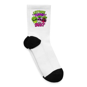 Let us turn up the beat - Tennis Socks - white - Right