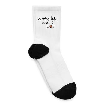 Orange Sneaker Pop Icon - Tennis Socks - white - Right