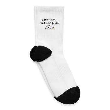 Midnight Coffee Glow Silhouette - Tennis Socks - white - Right