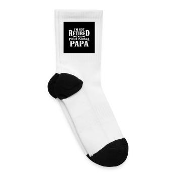 Not Retired, I'm a Pro Papa - Tennis Socks - white - Right