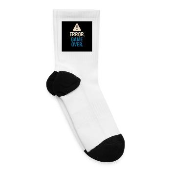 Error Game Over Retro Screen - Tennis Socks - white - Right
