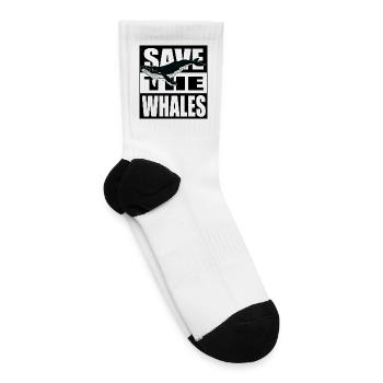 Save The Whales Marine Conservation - Tennis Socks - white - Right