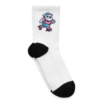 Roller Bulldog Retro Vibe - Tennis Socks - white - Right