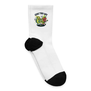 Guac This Way Musical Avocados - Tennis Socks - white - Right