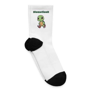 Sneaker Turtle on the Move - Tennis Socks - white - Right