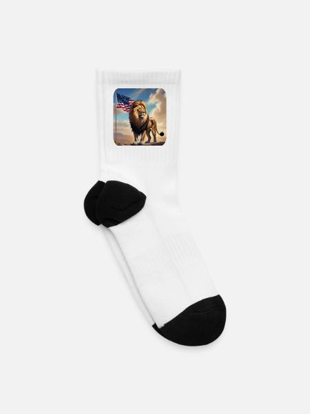 LionFlag Sunrise - Tennis Socks - white