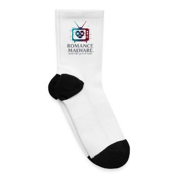 Romance Malware Glitch Void TV - Tennis Socks - white - Right