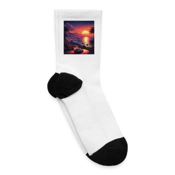 Sunset Drive Neon Coast - Tennis Socks - white - Right
