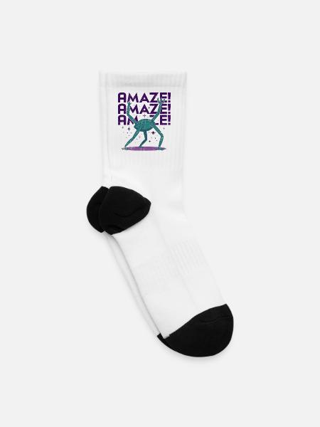 Project Hail Mary Amaze Alien - Tennis Socks - white