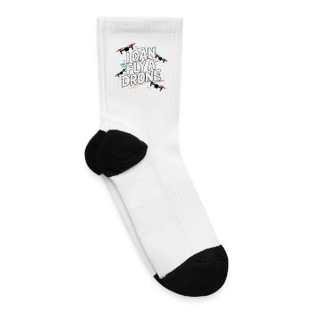 I Can Fly a Drone - Tennis Socks - white - Right