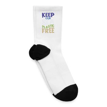 Keep Our Sea Plastic Free Graphic Tee - Tennis Socks - white - Right