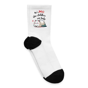 It's Me the Childless Cat Lady 2024 President - Tennis Socks - white - Right