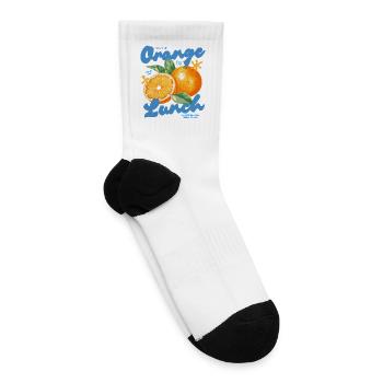 Orange Slice Pop Art Tee - Tennis Socks - white - Right