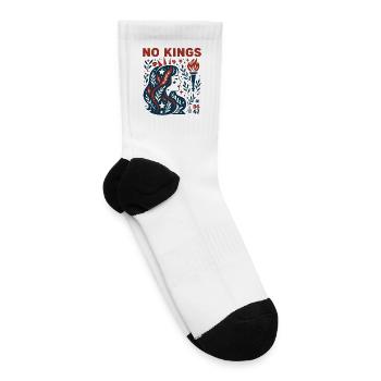 No-Kings-In-America - Tennis Socks - white - Right