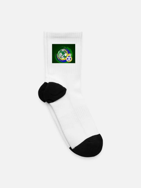Kick Off Soccer Splash Art - Tennis Socks - white