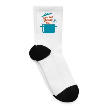 You Can Make This! - Tennis Socks - white - Right