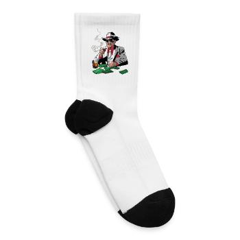 Vintage Boss: Cigars, Cash, Suit - Tennis Socks - white - Right