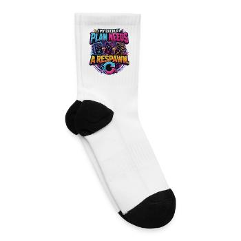 My Backup Plan Needs A Respawn - Tennis Socks - white - Right