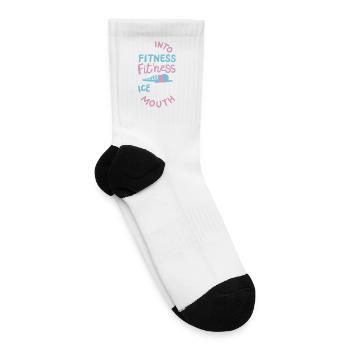 Ice Cream Ice cream fitness - Tennis Socks - white - Right