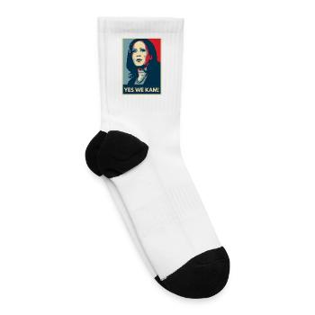 Vote for Kamala Yes We Kam - Tennis Socks - white - Right
