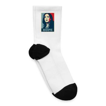 Vote for Kamala Hope - Tennis Socks - white - Right