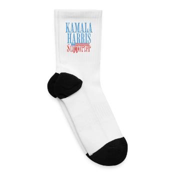 Kamala Harris Supporter Logo Tee - Tennis Socks - white - Right