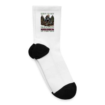 Mud Racing Dirt Is My Makeup Loves Mud Bogging - Tennis Socks - white - Right