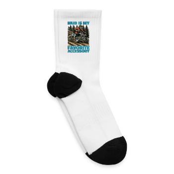 Mud Racing Mud Is My Favorite Accessory Motorsport - Tennis Socks - white - Right