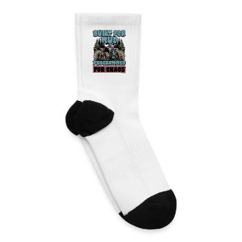 Mud Racing Built For Mud Programmed For Off-Road - Tennis Socks - white - Right