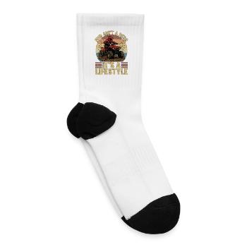 Mud Racing Mud Ain't A Mess It's Offroad Vehicles - Tennis Socks - white - Right