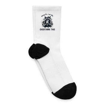 Hang On, Let Me Overthink This. Beer Raccoon - Tennis Socks - white - Right