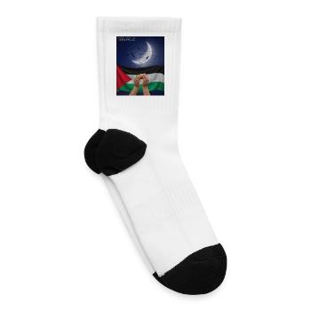 Palestinian Hunger Hope - Tennis Socks - white - Right