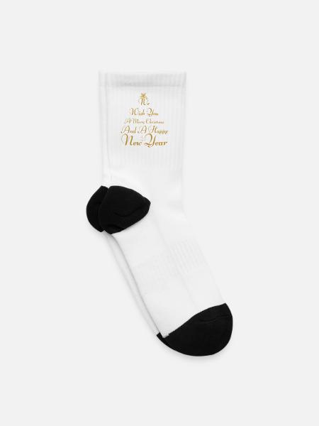 Christmas - Tennis Socks - white