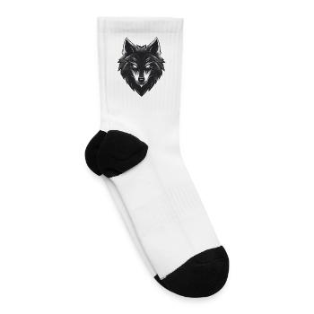 Lone Wolf Midnight Crest - Tennis Socks - white - Right