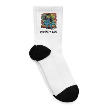 Brooklyn Beat Frog Graffiti - Tennis Socks - white - Right
