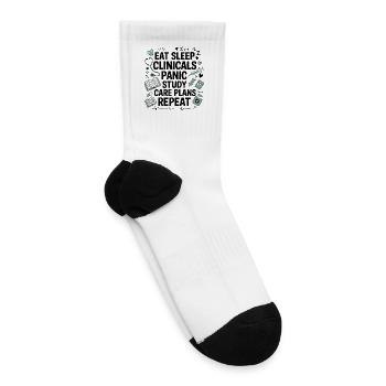 Healing Hearts Medical Icons - Tennis Socks - white - Right