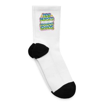 ICU Nurses Masters Of Organized Medical Frontline - Tennis Socks - white - Right