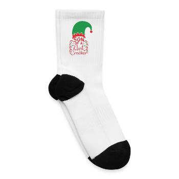 Son Of Nutcracker Christmas Xmas Holiday Santa - Tennis Socks - white - Right