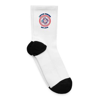 Cyber Tech Glitch Core - LEIVIN DESIGN EST. 2026 - Tennis Socks - white - Right