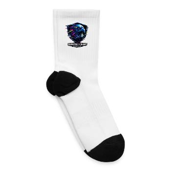 Futuristic Glitch Eagle Patriot 20.26 - Tennis Socks - white - Right