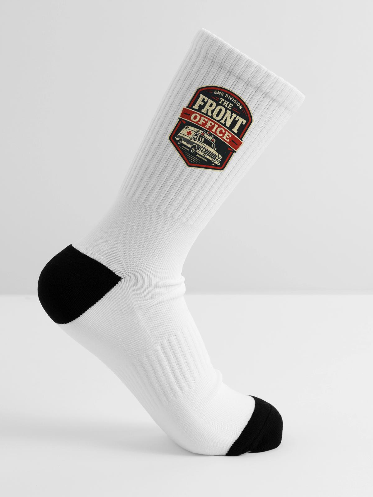 EMS Front Office Driver Badge - Tennis Socks - white - Right