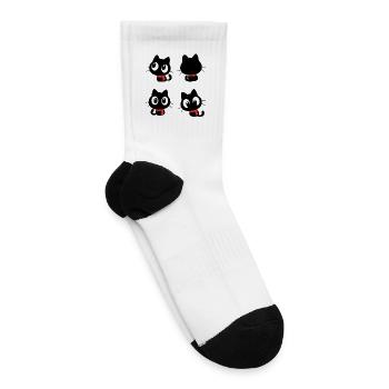 Noir Eyes Quartet - Tennis Socks - white - Right