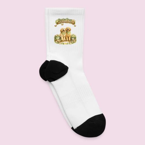 Garden Days & Goldendoodles Cozy Dog Lovers Design - Tennis Socks