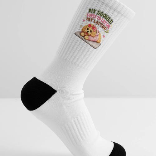 My Laptop Belongs to My Doodle - Tennis Socks