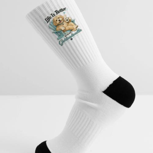 Life Is Better With My Goldendoodle - Tennis Socks