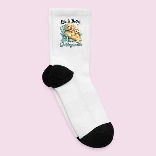 Life Is Better With My Goldendoodle - Tennis Socks
