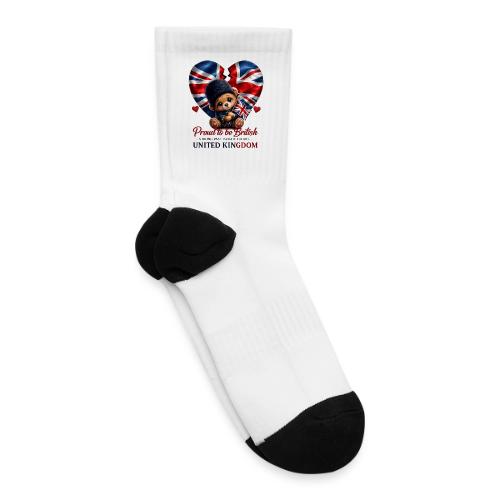 Proud to Be British Teddy Bear UK Patriot Gift - Tennis Socks