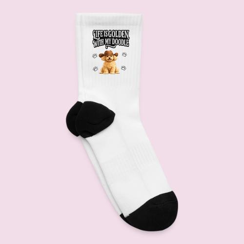 Life Is Golden With My Doodle Cowboy Goldendoodle - Tennis Socks