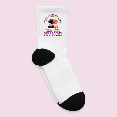 Summer Rules Stay Cool Pet A Doodle Cute Doodle - Tennis Socks